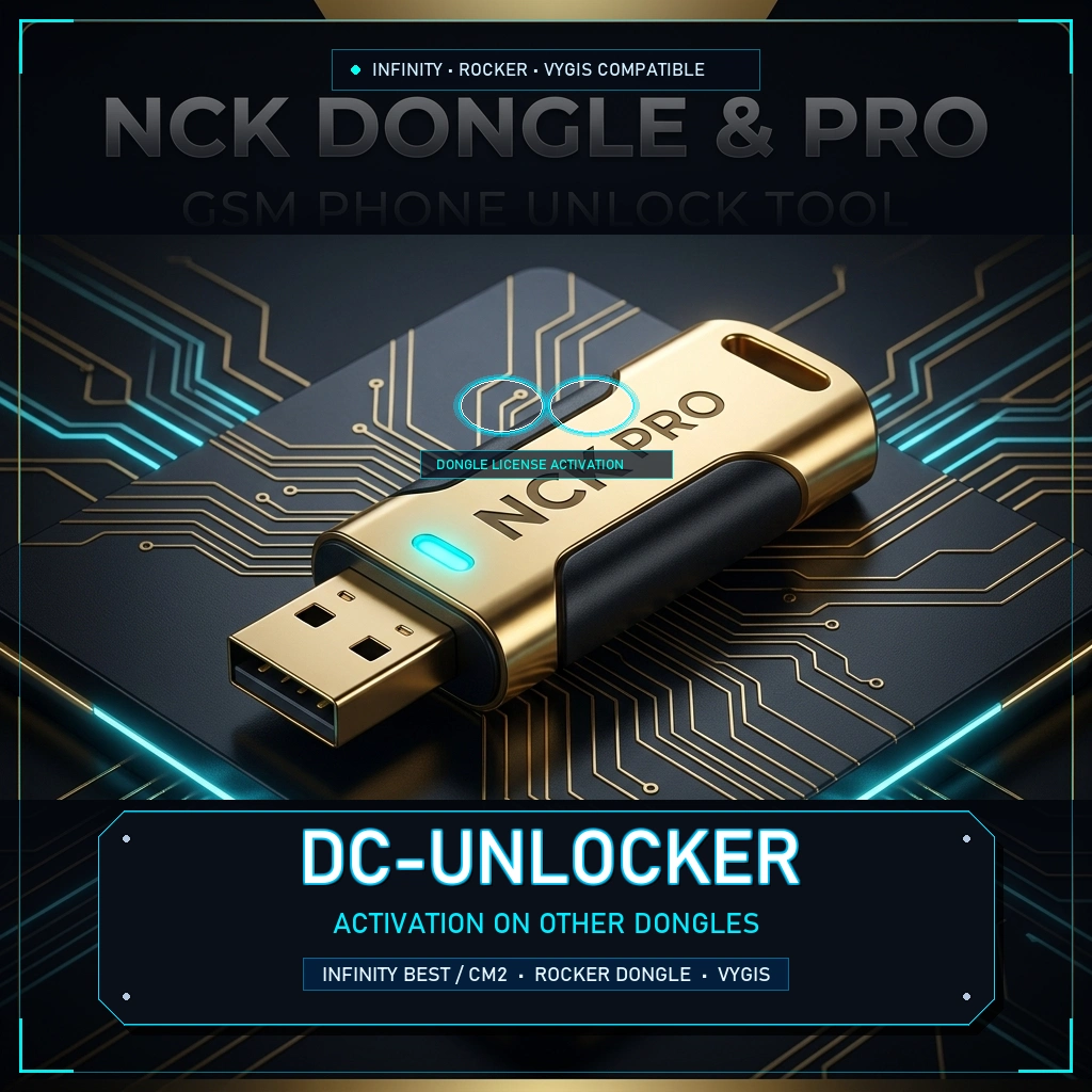 DC-Unlocker Activation on Other Dongles (Infinity / Rocker / Vygis)